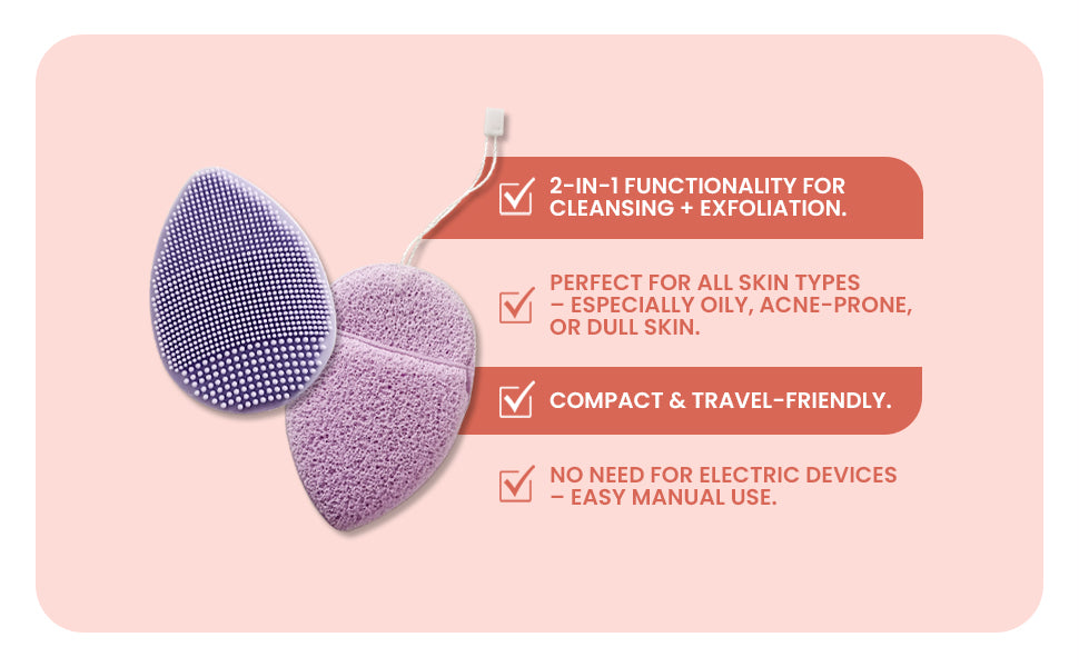2-Piece Facial Exfoliator Duo