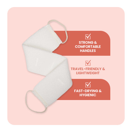 Exfoliating Back Scrubbers (White)