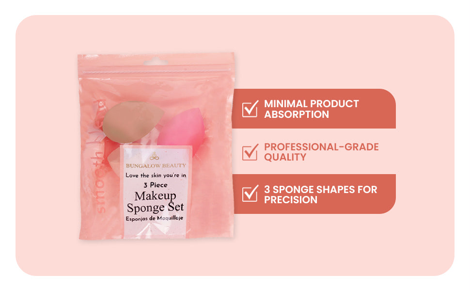 Makeup Blender Sponges (Set Of 3)