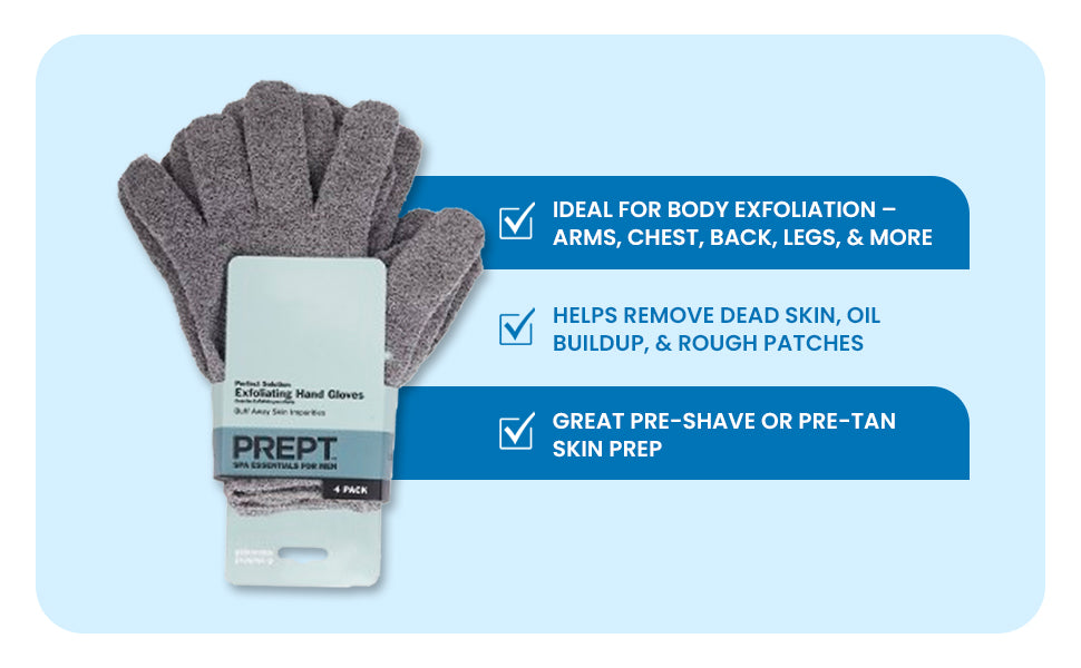 Exfoliating Loofah Body Hand Gloves (2 Pairs)