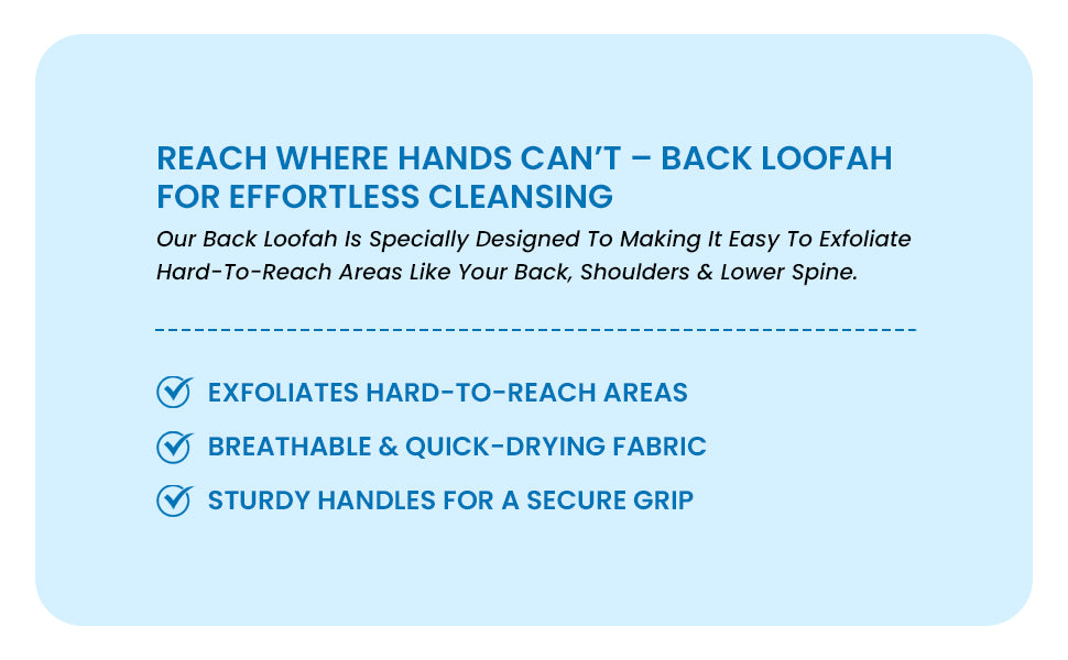 Loofah Bath Brush Set - Handle Brush And 2 Loofah Balls