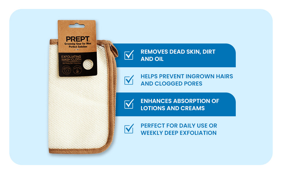 Exfoliating Wash Cloth for Men