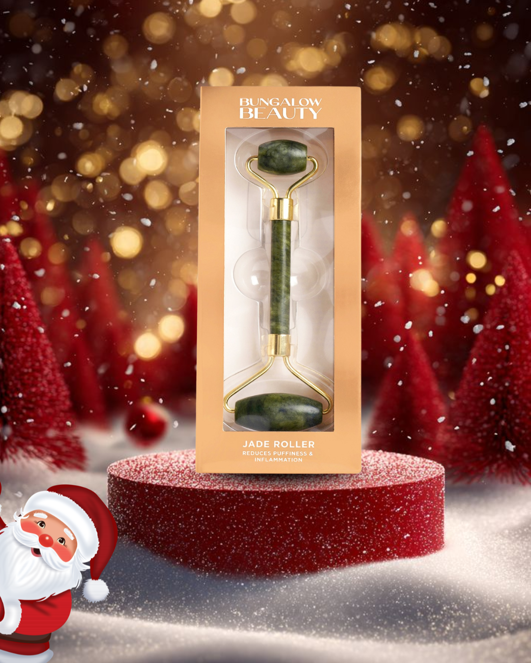 Jade Roller, Double-Ended Facial Massage Tool