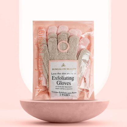 Exfoliating Loofah Body Hand Gloves (2 Pairs)