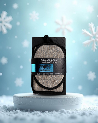 Natural Loofah Exfoliating Body Scrubber, Back Scrubbers (2 Pack),