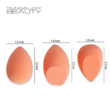 Makeup Blending Sponges, Coral Orange