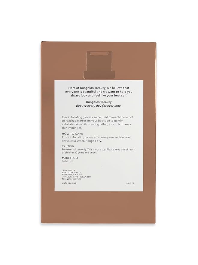 Exfoliating Loofah Body Hand Gloves (2 Pairs) (White)