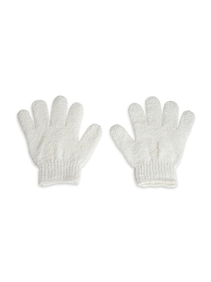 Exfoliating Loofah Body Hand Gloves (2 Pairs) (White)