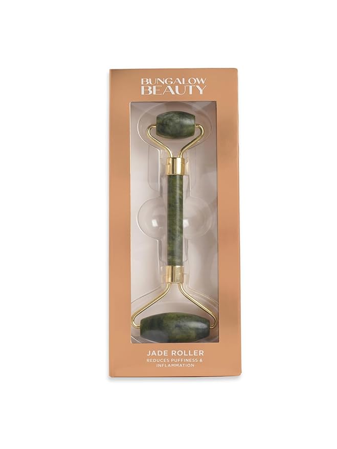 Jade Roller, Double-Ended Facial Massage Tool