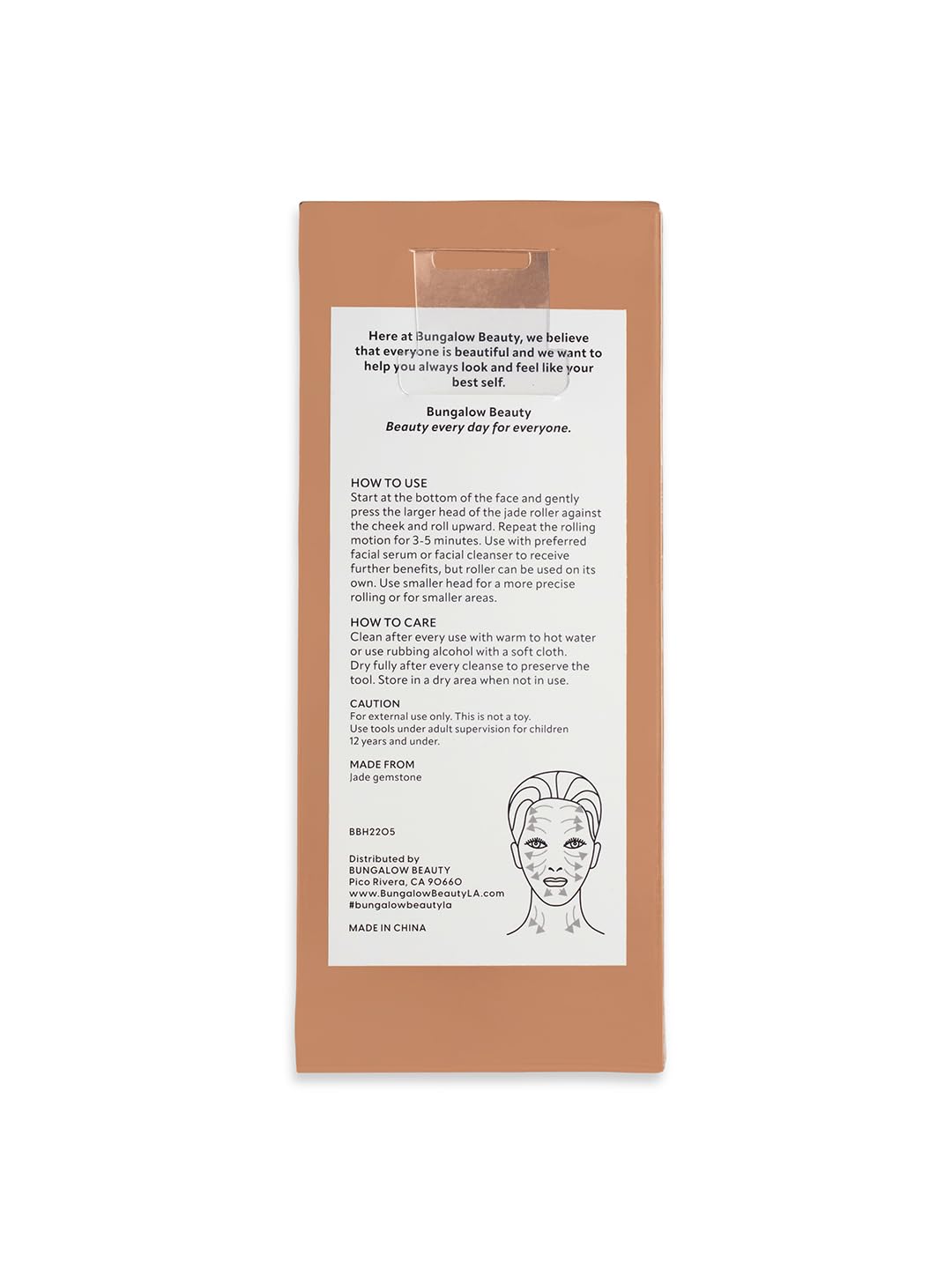 Jade Roller, Double-Ended Facial Massage Tool