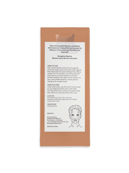 Jade Roller, Double-Ended Facial Massage Tool