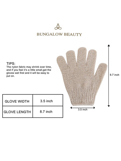 Exfoliating Loofah Body Hand Gloves (2 Pairs)