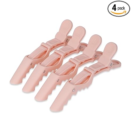 Hair Sectioning Clip (Set Of 4) (Pink)
