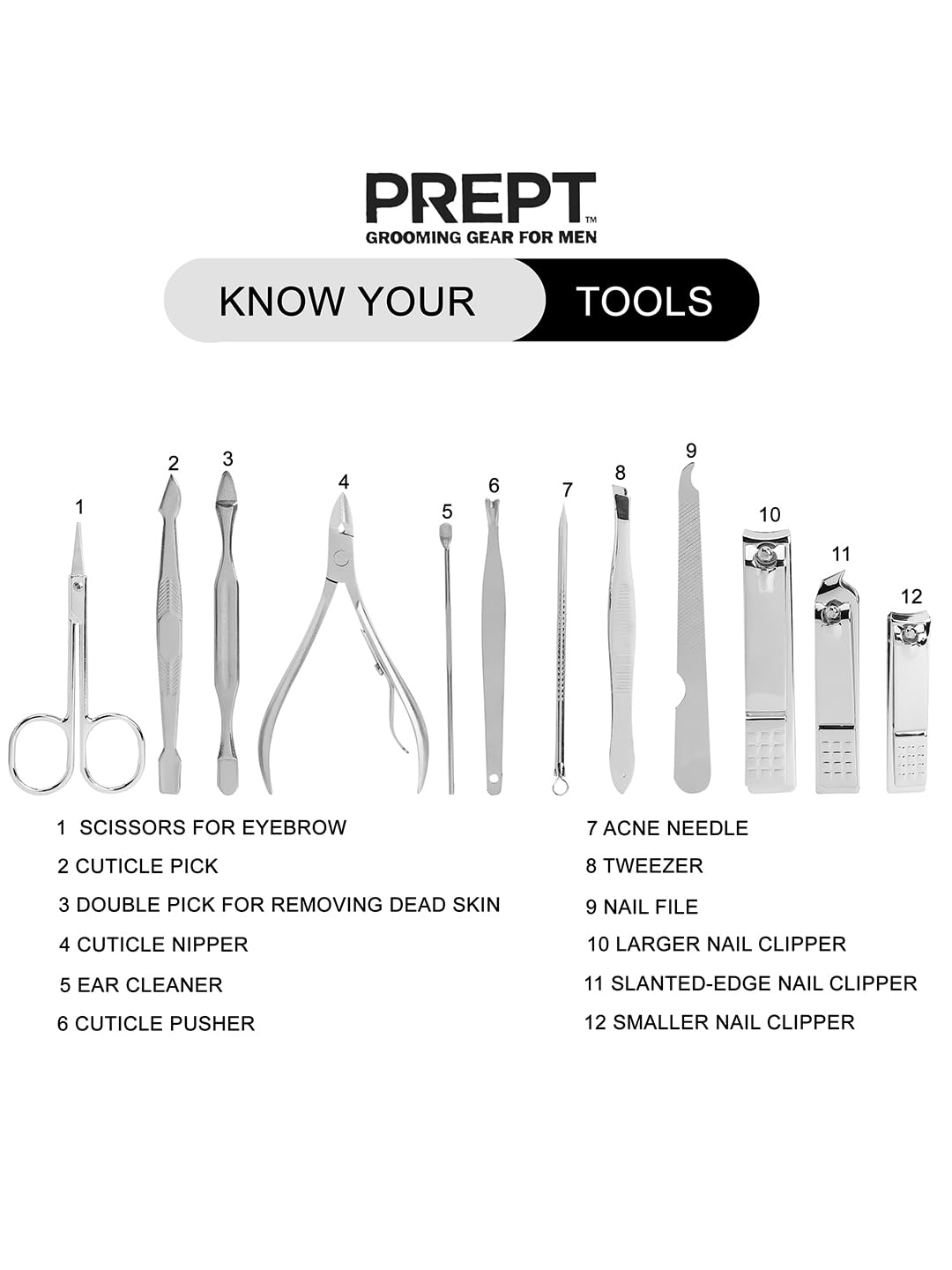 Manicure Set Nail Clippers Pedicure Kit - 12PCS