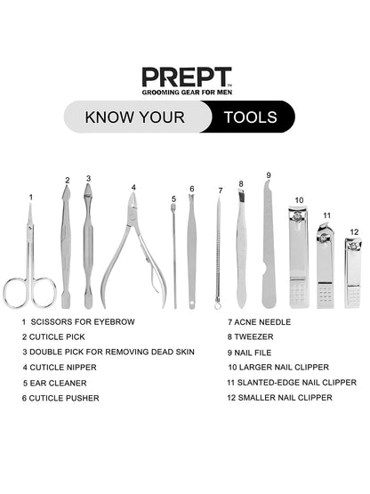 Manicure Set Nail Clippers Pedicure Kit - 12PCS