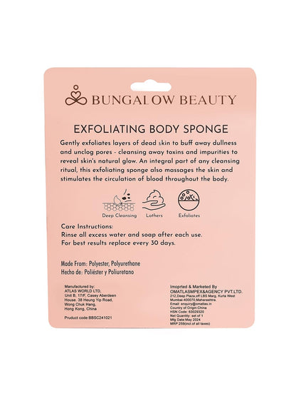 Natural Exfoliating Body Scrubber Sponge