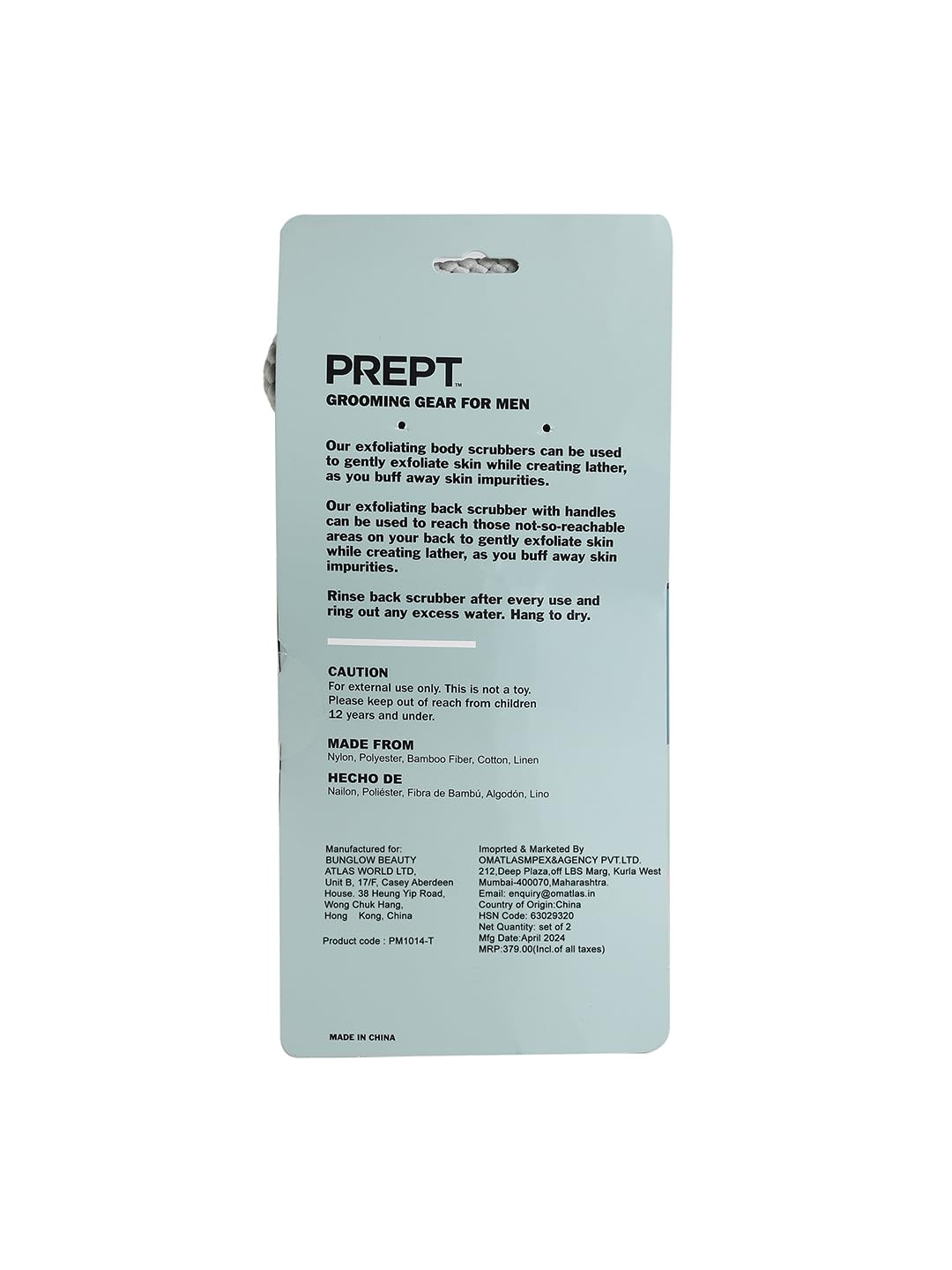 Natural Loofah Exfoliating Body Scrubber, Back Scrubbers (2 Pack)