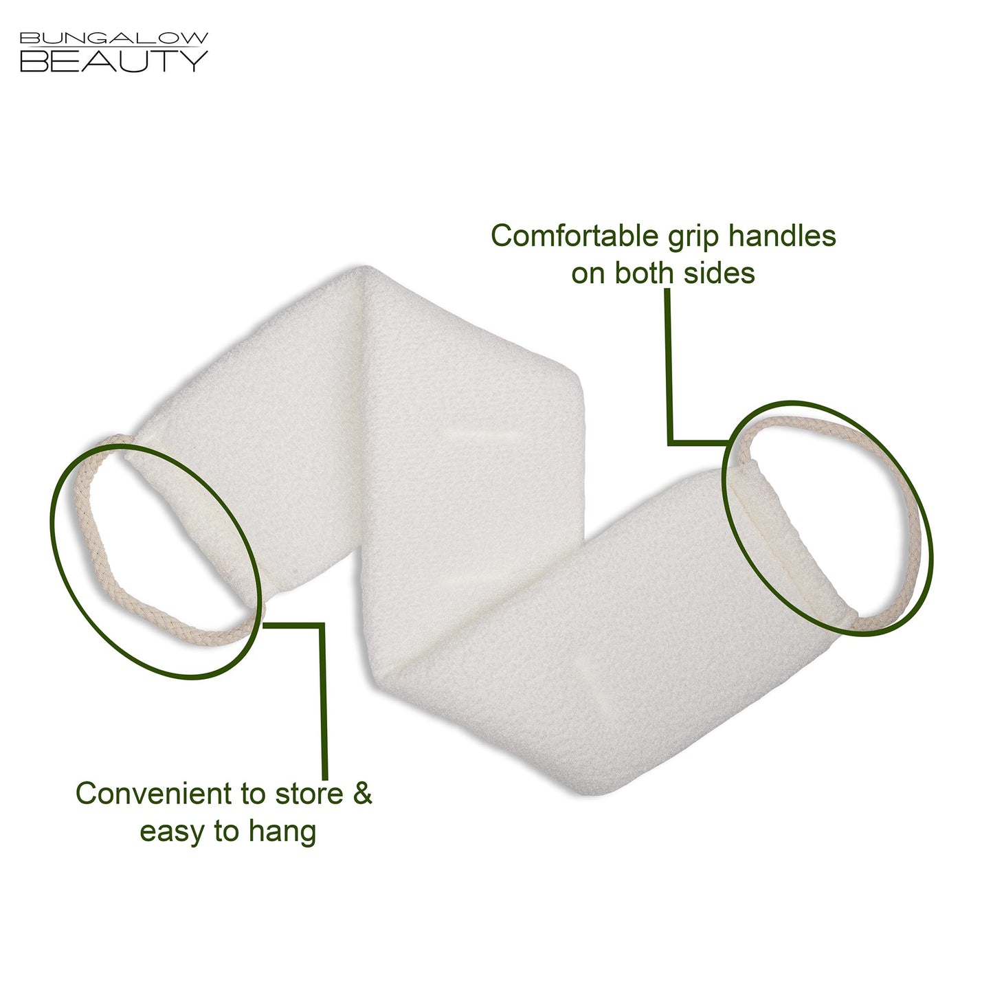 Exfoliating Back Scrubbers (White)