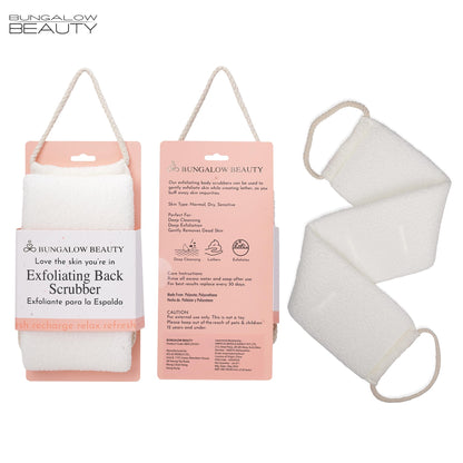 Exfoliating Back Scrubbers (White)