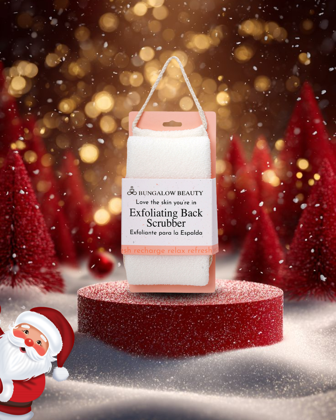 Exfoliating Back Scrubbers (White)