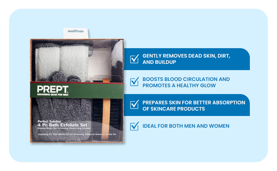 Bath Exfoliate Set, 4-Piece