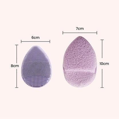 2-Piece Facial Exfoliator Duo