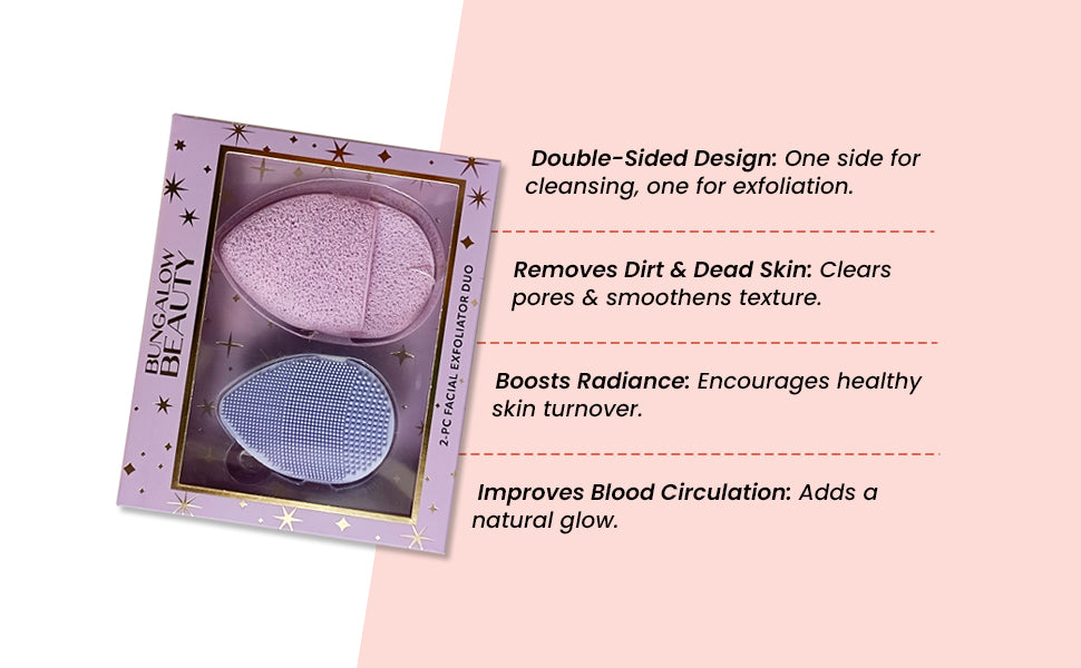 2-Piece Facial Exfoliator Duo