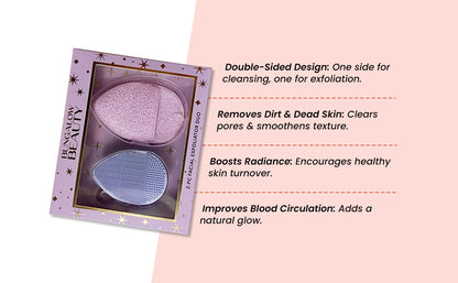 2-Piece Facial Exfoliator Duo