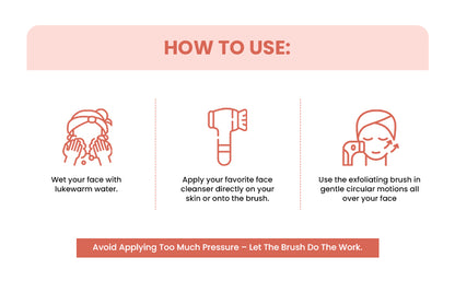 Dual-Sided Facial Cleansing Brush, Soft Silicone and Bristle Face Brush