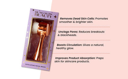 Dual-Sided Facial Cleansing Brush, Soft Silicone and Bristle Face Brush