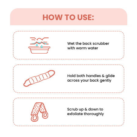 Exfoliating Back Scrubbers (White)