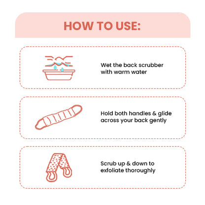 Exfoliating Back Scrubbers (White)