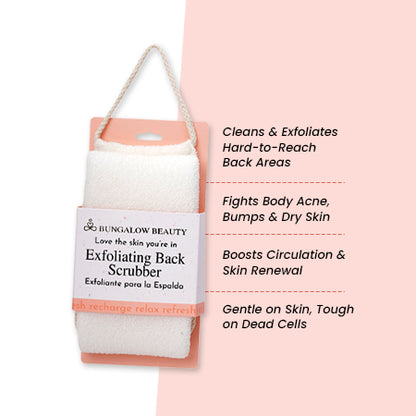 Exfoliating Back Scrubbers (White)