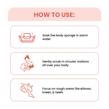 Natural Exfoliating Body Scrubber Sponge