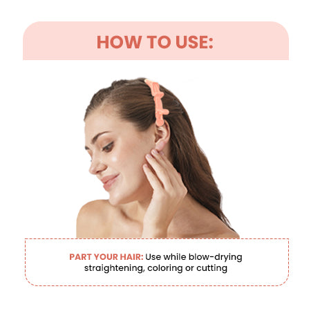 Hair Sectioning Clip (Set Of 4) (Pink)