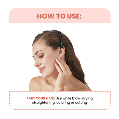 Hair Sectioning Clips (Set Of 4) (Black)