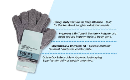 Exfoliating Loofah Body Hand Gloves (2 Pairs)