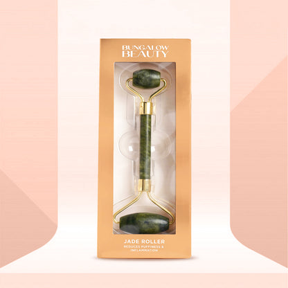Jade Roller, Double-Ended Facial Massage Tool
