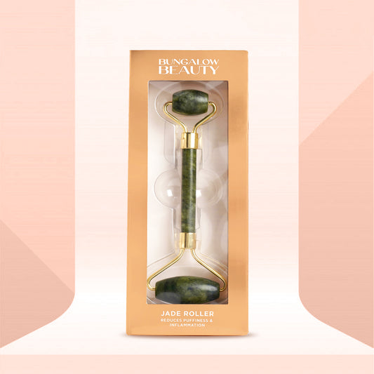 Jade Roller, Double-Ended Facial Massage Tool