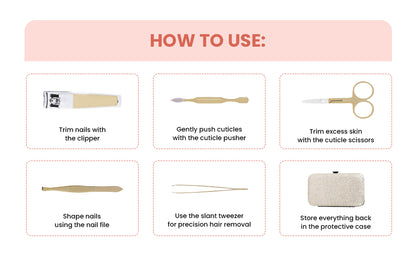 Manicure Set Nail Clippers - 6PCS