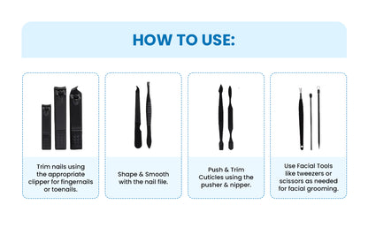 Manicure Set Nail Clippers Pedicure Kit