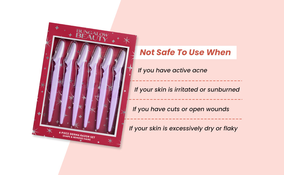 Derma Razor (Set Of 6) (Purple)
