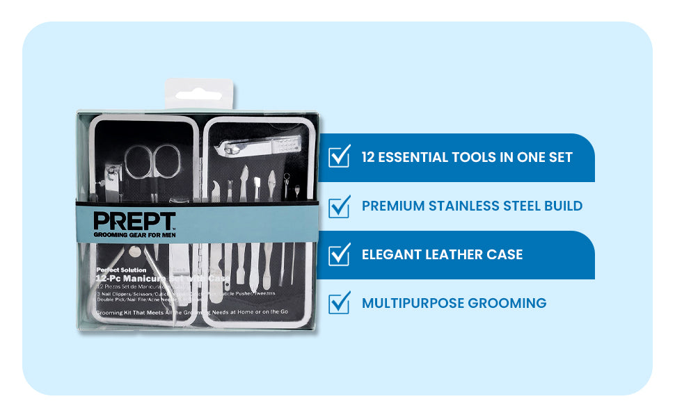 Manicure Set Nail Clippers Pedicure Kit - 12PCS