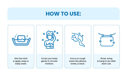 Exfoliating Wash Cloth for Men